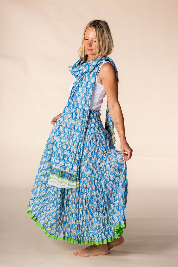 Hand Block Printed Bamboo Scarves SS2025