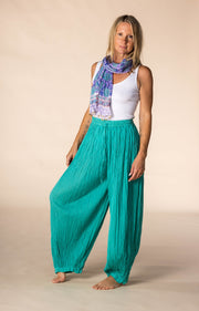 New Hand Block Printed Pure Cotton Scarves SS2025 Twilight Blossom