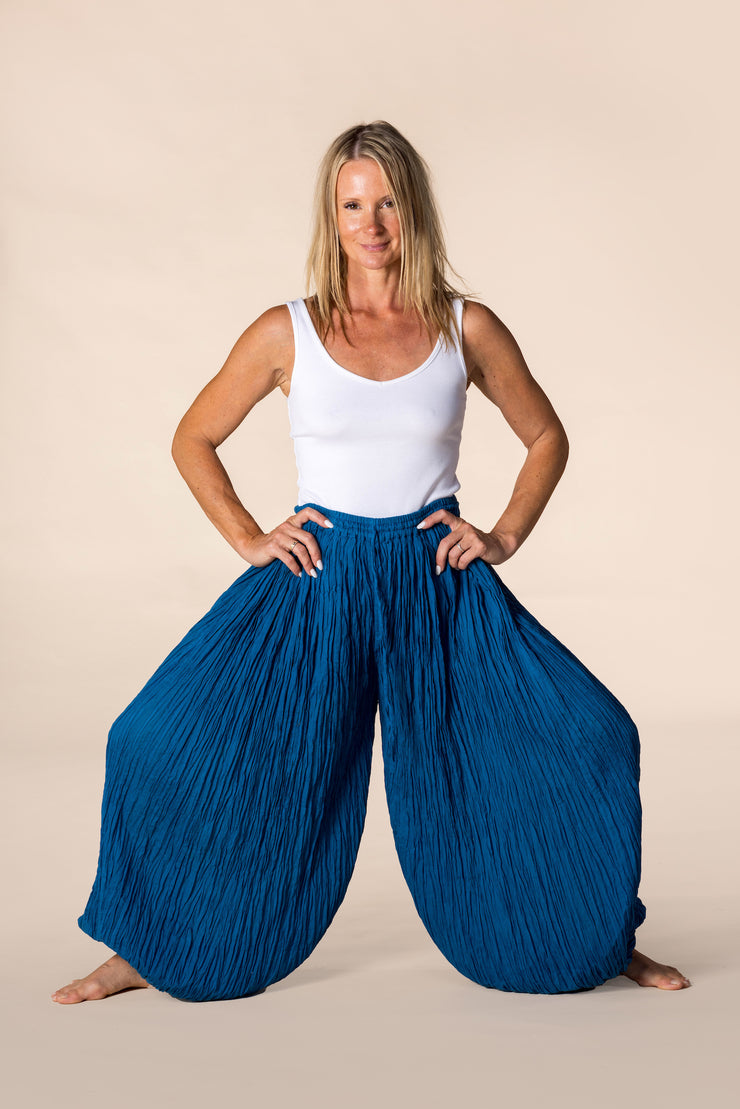 Harem Pants in Pure Cotton Hand Dyed