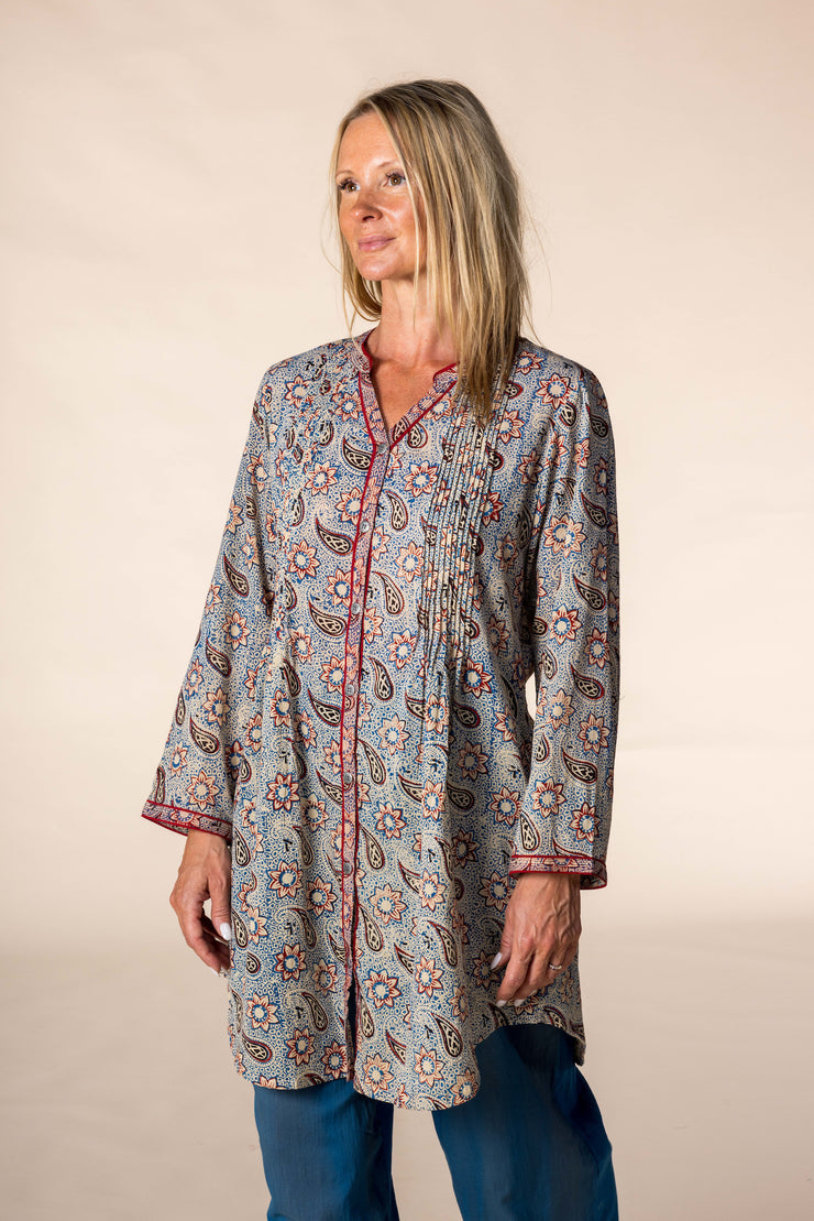 New Shimla Tunic Hand Block Printed in Pure Cotton SS2025