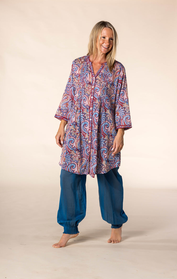 New Shimla Tunic Hand Block Printed in Pure Cotton SS2025 Only Size M-12