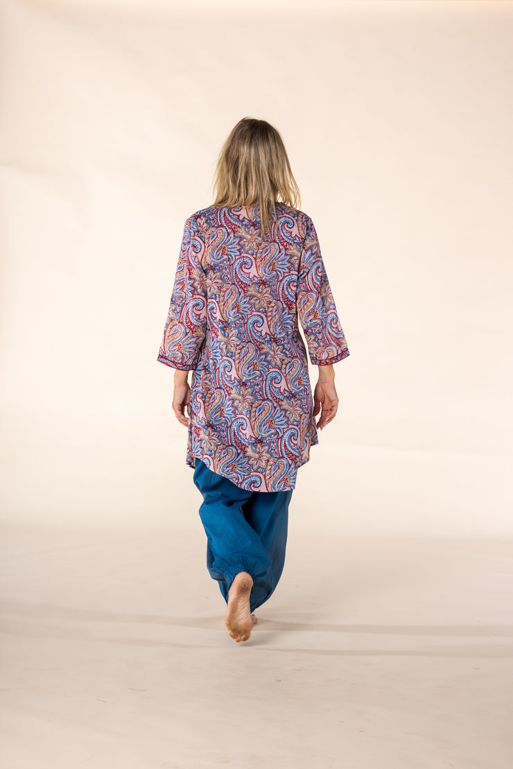 New Shimla Tunic Hand Block Printed in Pure Cotton SS2025 Only Size M-12