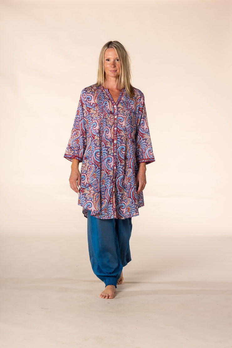 New Shimla Tunic Hand Block Printed in Pure Cotton SS2025 Only Size M-12
