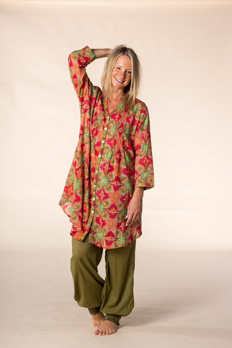 New Shimla Tunic Hand Block Printed in Pure Cotton SS2025