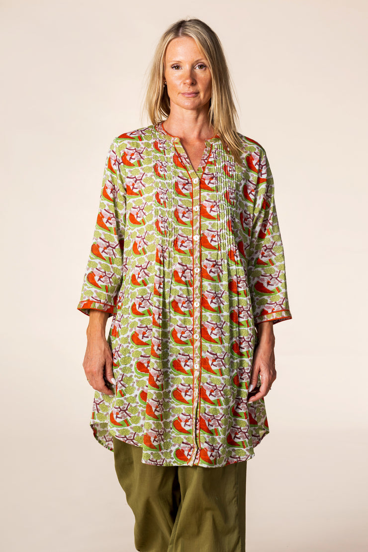 New Shimla Tunic Hand Block Printed in Pure Cotton SS2025