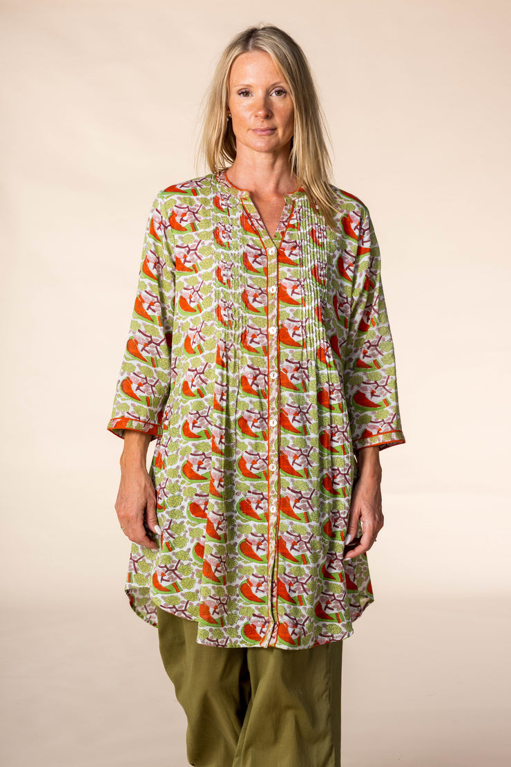 New Shimla Tunic Hand Block Printed in Pure Cotton SS2025