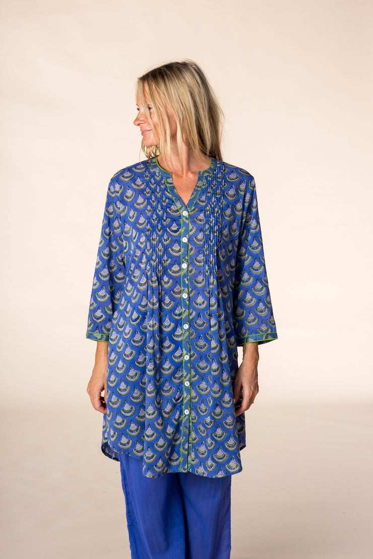 New Shimla Tunic Hand Block Printed in Pure Cotton SS2025