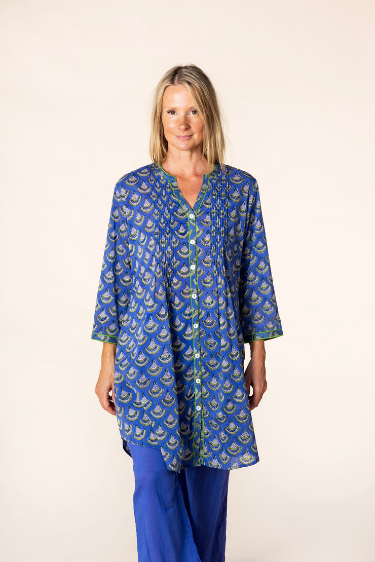 New Shimla Tunic Hand Block Printed in Pure Cotton SS2025