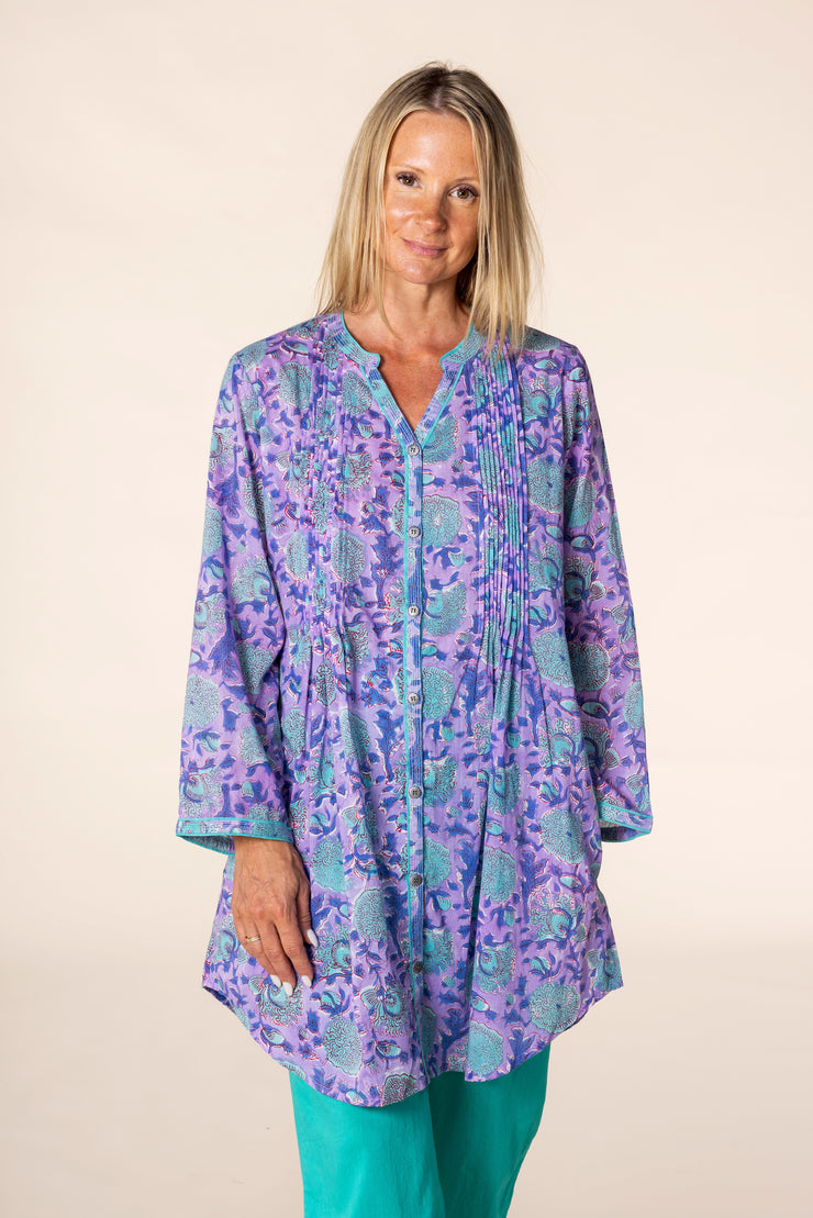 New Shimla Tunic Hand Block Printed in Pure Cotton SS2025