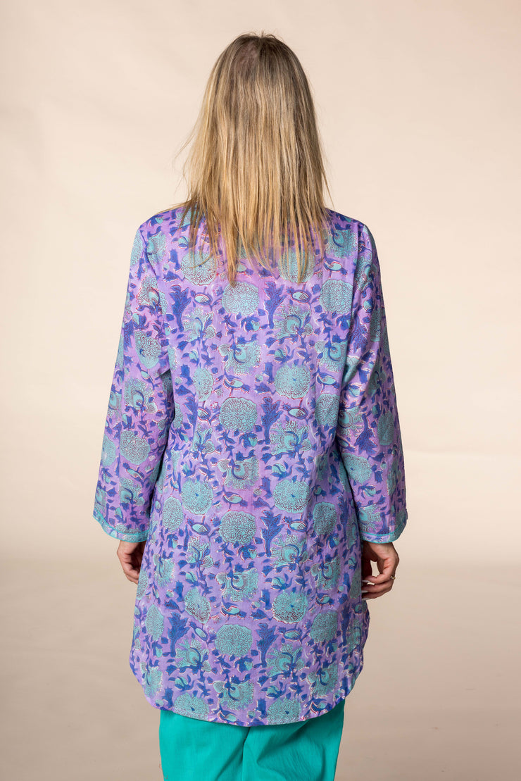 New Shimla Tunic Hand Block Printed in Pure Cotton SS2025