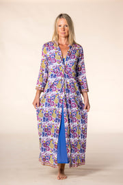 New Sufiana Dress Hand Block Printed with Slip in Pure Cotton SS2025 Only Size M-12