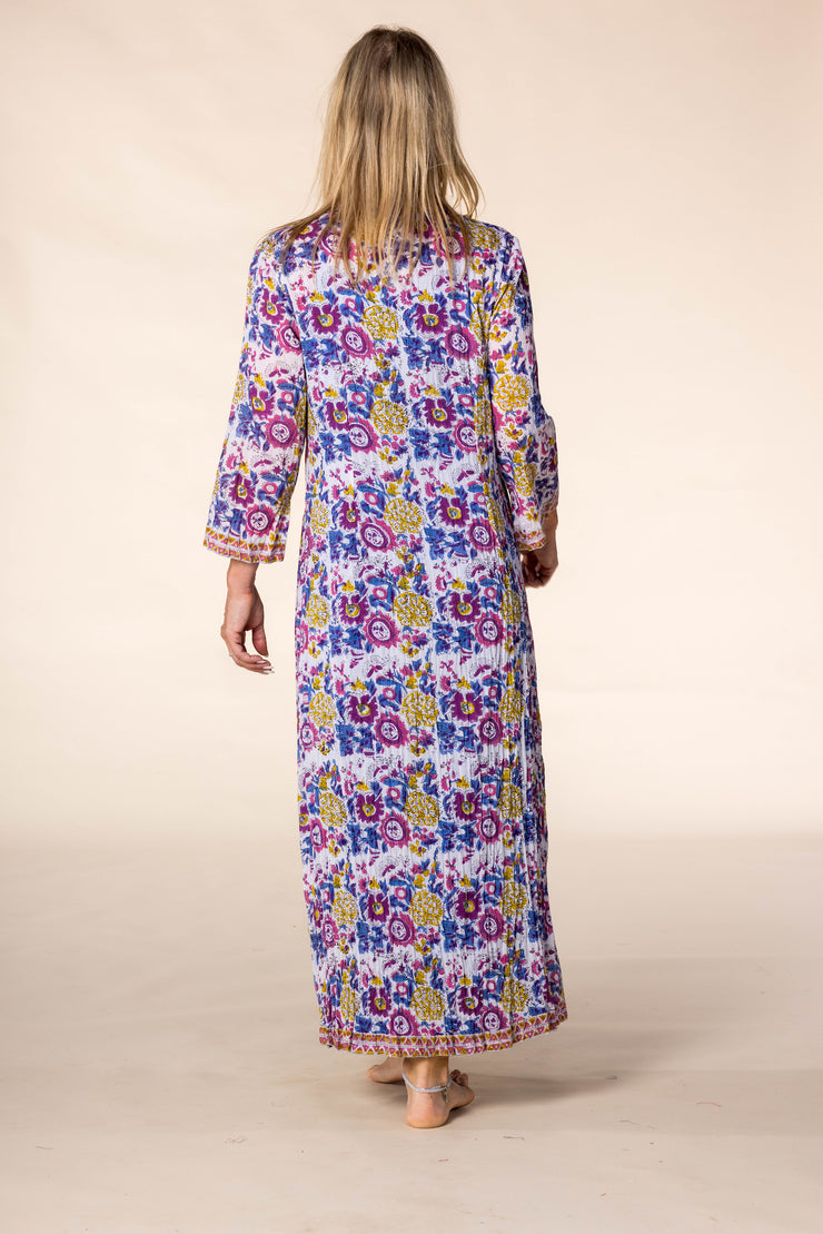 New Sufiana Dress Hand Block Printed with Slip in Pure Cotton SS2025 Only Size M-12