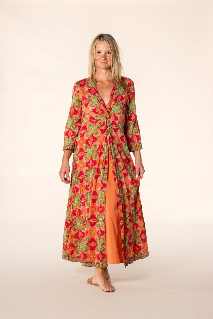 New Sufiana Dress Hand Block Printed with Slip in Pure Cotton SS2025