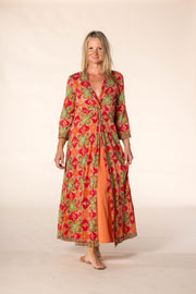 New Sufiana Dress Hand Block Printed with Slip in Pure Cotton SS2025