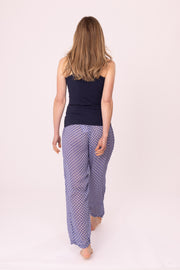 Ottorose Pants Block Printed In Viscose Crepe