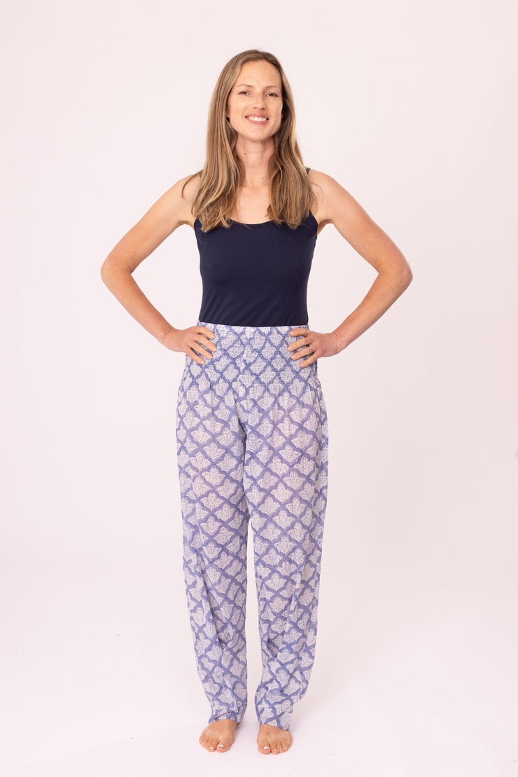 Malabar Pants Hand Block Printed Pure Cotton