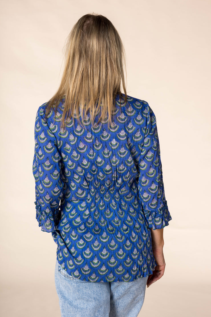 New Mughal Blouse Hand Block Printed Pure Cotton SS2025
