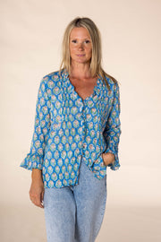 New Mughal Blouse Hand Block Printed Pure Cotton SS2025