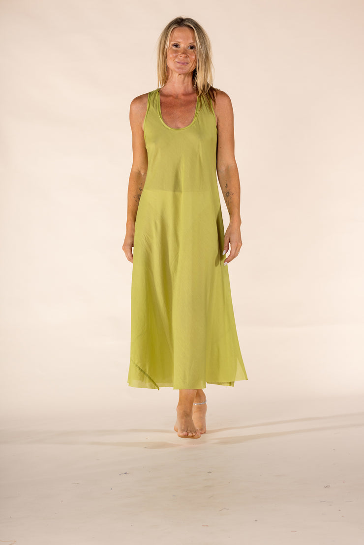 New Venus Dress Hand Block Printed in Chiffon SS2025