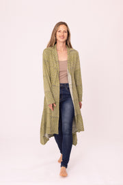 Jharna Jacket Hand-Block in Cotton Jersey Only S/M