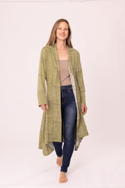 Jharna Jacket Hand-Block in Cotton Jersey Only S/M
