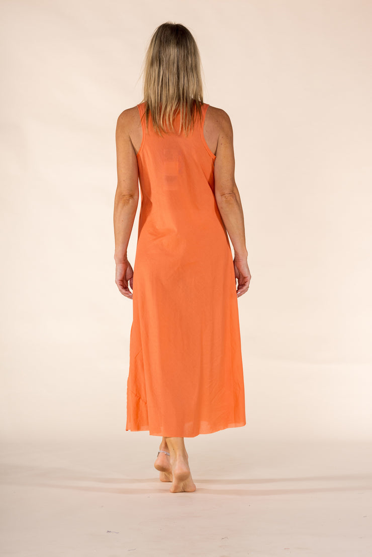 New Venus Dress Hand Block Printed in Chiffon SS2025