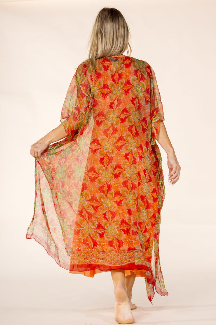 New Venus Dress Hand Block Printed in Chiffon SS2025
