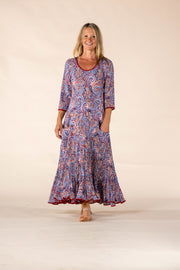 New Ruby Sun Dress Hand Block Printed Pure Cotton SS2025