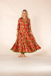 New Ruby Sun Dress Hand Block Printed Pure Cotton SS2025