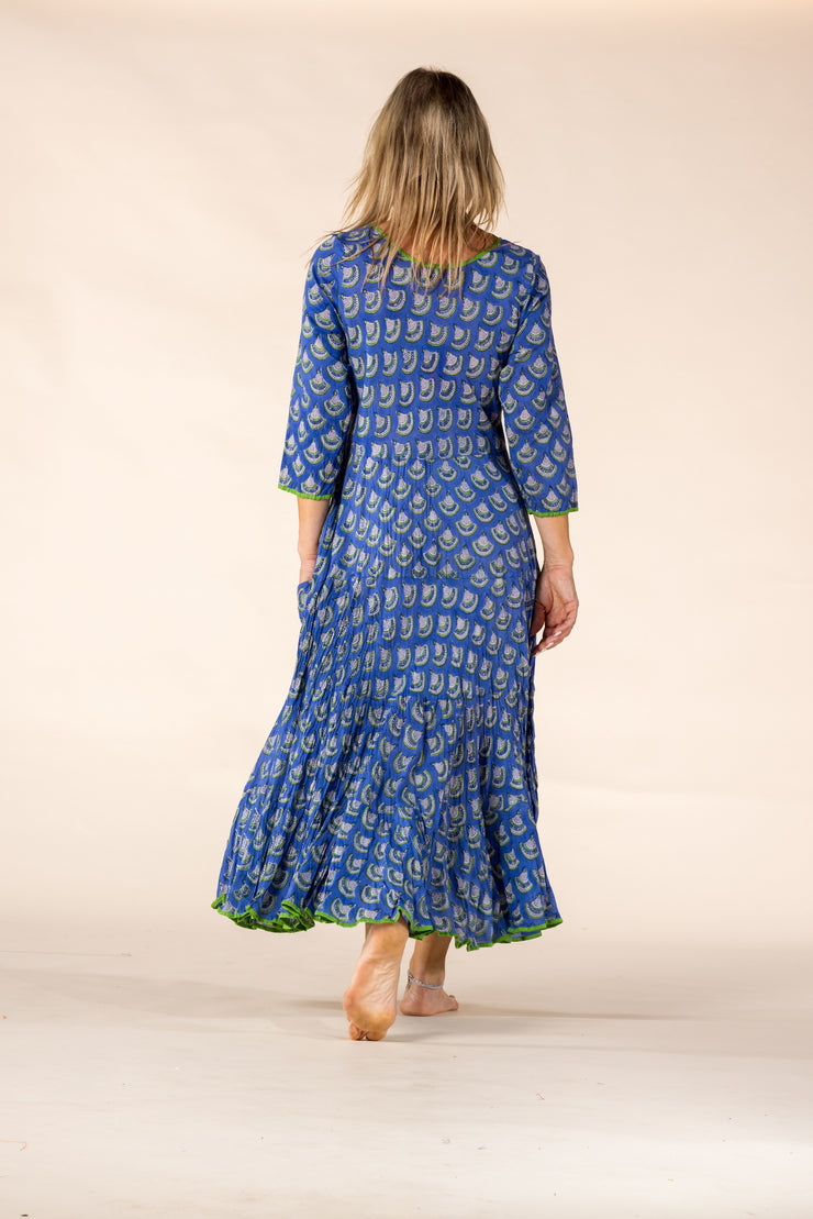 New Ruby Sun Dress Hand Block Printed Pure Cotton SS2025