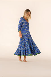 New Ruby Sun Dress Hand Block Printed Pure Cotton SS2025