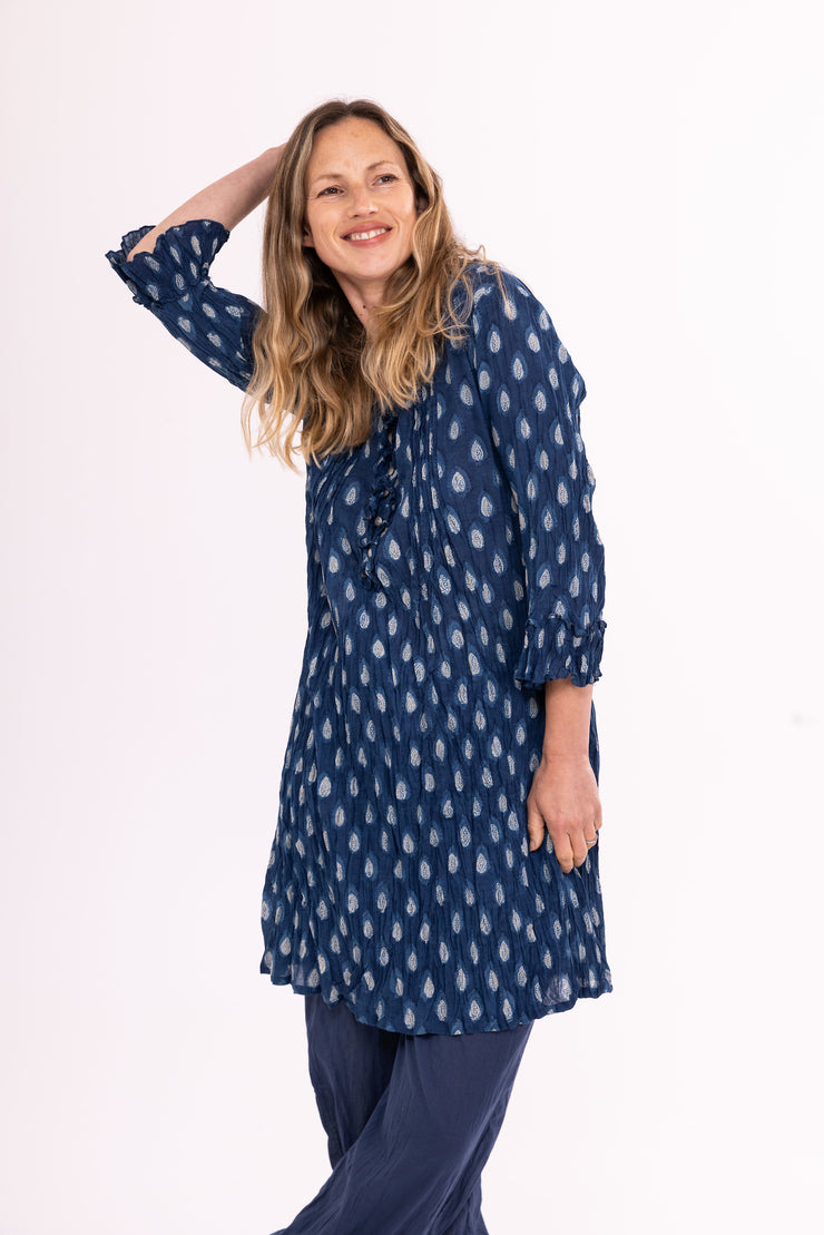 Mughal Tunic Hand block Printed In Pure Cotton SS24