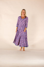 New Ruby Sun Dress Hand Block Printed Pure Cotton SS2025
