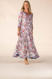 New Ruby Sun Dress Hand Block Printed Pure Cotton SS2025