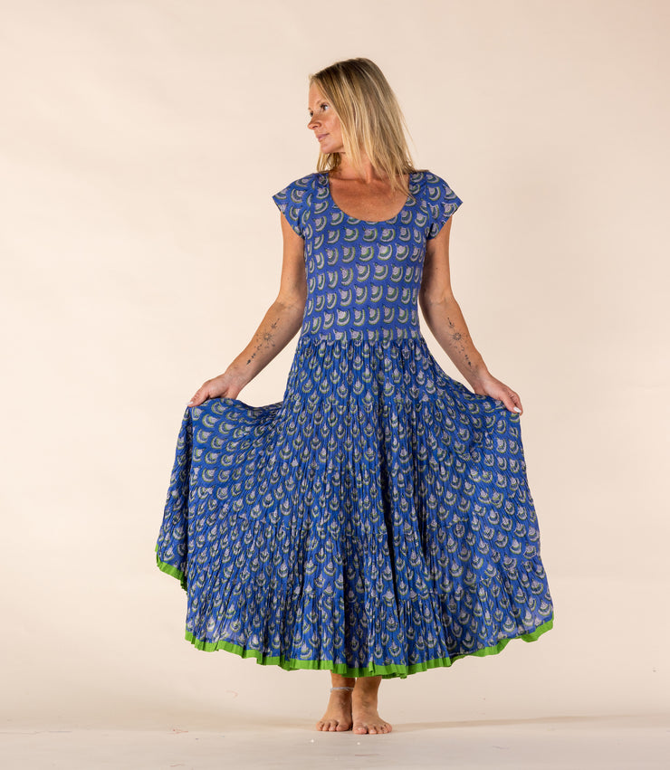 New Amber Dress Hand Block Printed Pure Cotton SS2025