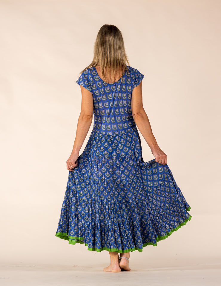 New Amber Dress Hand Block Printed Pure Cotton SS2025