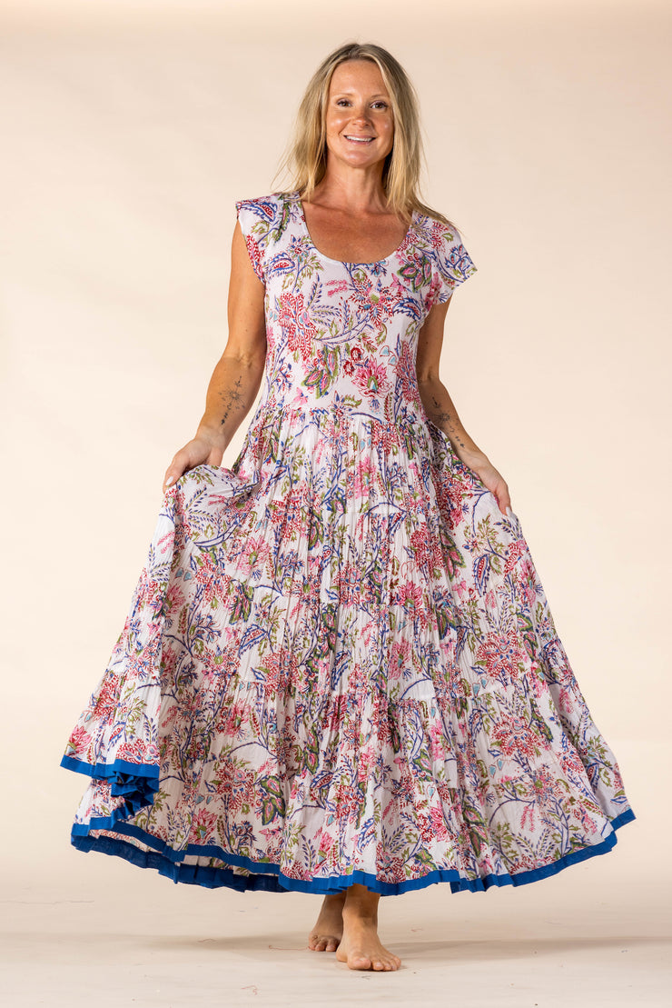 New Amber Dress Hand Block Printed Pure Cotton SS2025