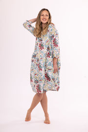 New Roshan Dress Hand Block Printed in Pure Cotton SS24