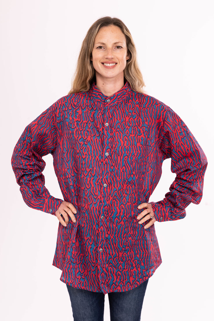 Akber  Shirt  Created using Hand Block Printed / Shibori Pure Cotton SS2024