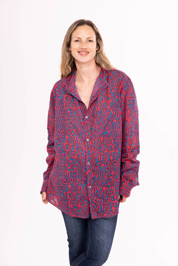 Akber  Shirt  Created using Hand Block Printed / Shibori Pure Cotton SS2024