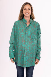 Akber  Shirt  Created using Hand Block Printed / Shibori Pure Cotton SS2024