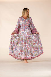 New Kumar Maxi Dress Hand Block Printed Pure Cotton SS2025