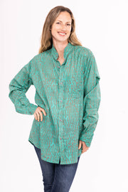 Akber  Shirt  Created using Hand Block Printed / Shibori Pure Cotton SS2024