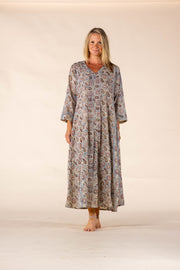 New Rani Panel Dress Hand Block Printed  in Pure Cotton SS2025