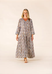 New Rani Panel Dress Hand Block Printed  in Pure Cotton SS2025