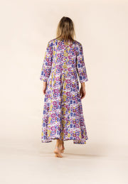 New Rani Panel Dress Hand Block Printed  in Pure Cotton SS2025