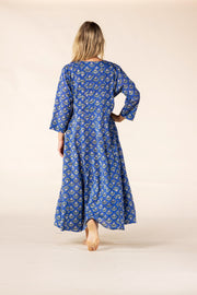 New Rani Panel Dress Hand Block Printed  in Pure Cotton SS2025