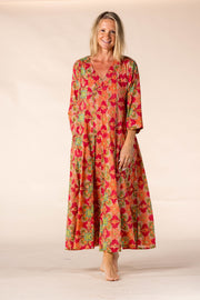 New Rani Panel Dress Hand Block Printed  in Pure Cotton SS2025