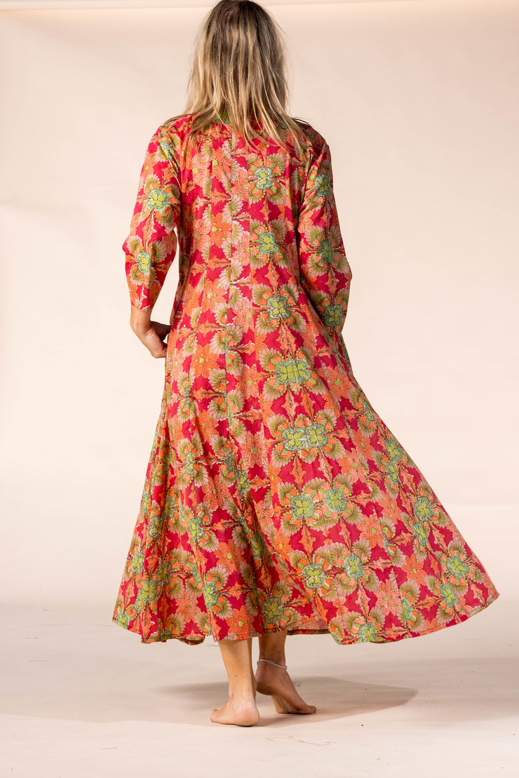 New Rani Panel Dress Hand Block Printed  in Pure Cotton SS2025