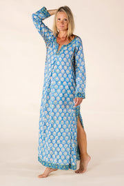New Jugnu Kaftan Hand Block Printed In Pure Cotton SS2025 Only Size M-12